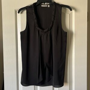 Halogen scoop neck black tank top size S